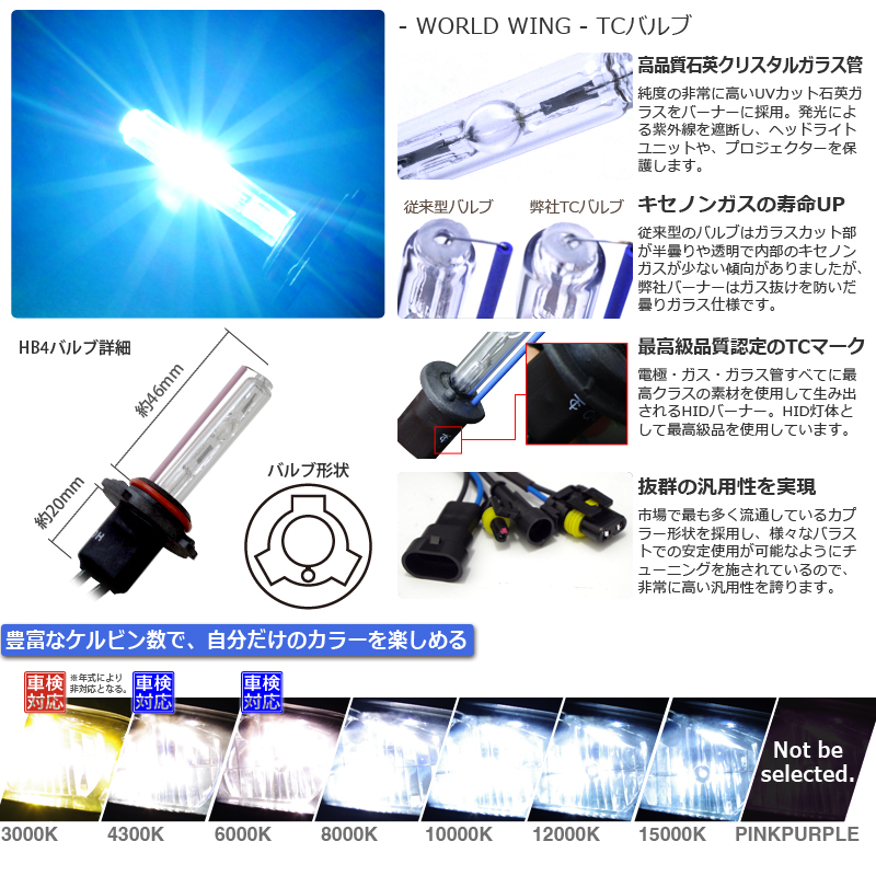LYZER 55W HIDコンバージョンフルキット HB4